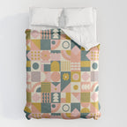 Mid Century Squares Duvet Cover Gallery Image 6