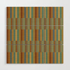 Mixed Stripes Pattern XX Retro Earthy Wood Wall Art Gallery Image 1