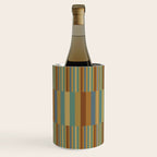 Mixed Stripes Pattern XX Retro Earthy Wine Chiller Gallery Image 2