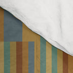 Mixed Stripes Pattern XX Retro Earthy Comforter Gallery Image 4