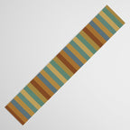Mixed Stripes Pattern XX Retro Earthy Table Runner Gallery Image 3