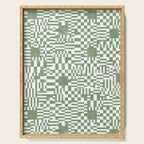 Green Op Art Vibes Serving Tray Gallery Image 1