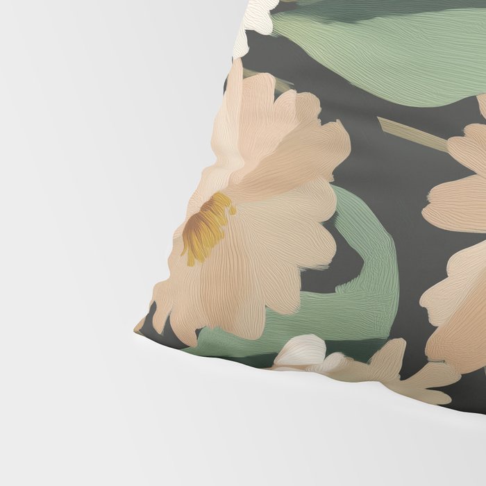 Soft Bloom Noir Pillow Sham Gallery Image 4