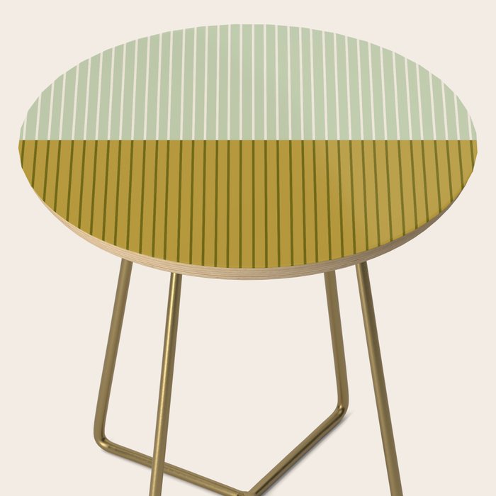 Color Block Lines XXI Moss Side Table Gallery Image 2