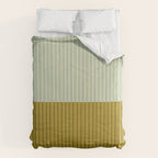 Color Block Lines XXI Moss Comforter Gallery Image 6