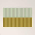 Color Block Lines XXI Moss Welcome Mat Gallery Image 1