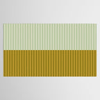 Color Block Lines XXI Moss Tablecloth Gallery Image 2