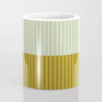 Color Block Lines XXI Moss Coffee Mug Gallery Image 4