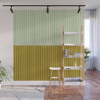 Color Block Lines XXI Moss Wall Mural Gallery Image 1