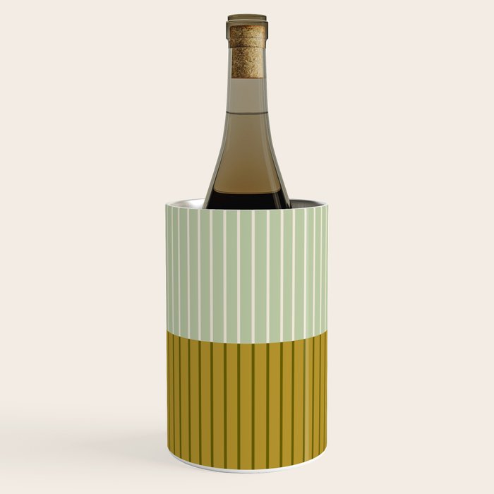 Color Block Lines XXI Moss Wine Chiller Gallery Image 2