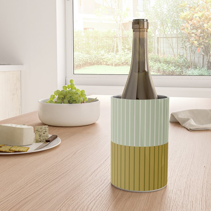 Color Block Lines XXI Moss Wine Chiller Gallery Image 4