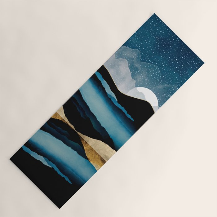 Midnight Mountain Yoga Mat Gallery Image 1
