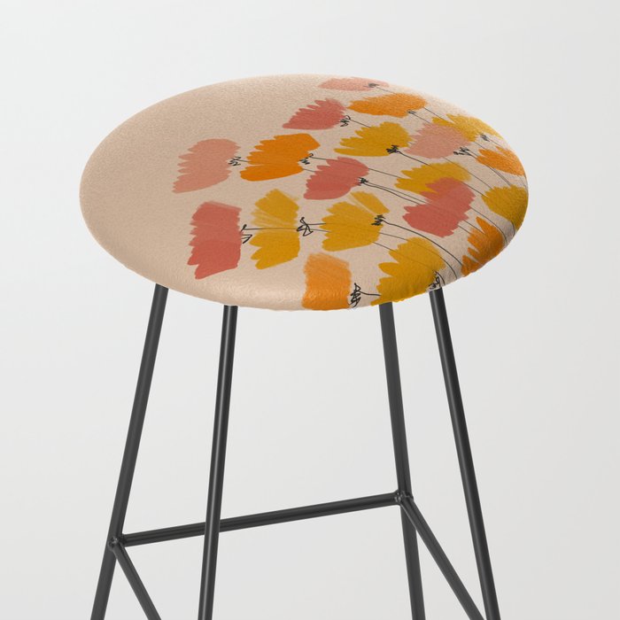 Summertime Flowers On Beige Stool Gallery Image 2
