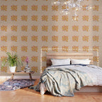Summertime Flowers On Beige Wallpaper Gallery Image 3
