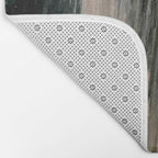 01025: a neutral abstract in gold, black, and white Bath Mat Gallery Image 2