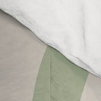 Liquid Swirl Abstract Pattern in Almond and Sage Green Comforter Gallery Image 4