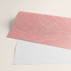 Monstera No2 Pink Wrapping Paper Gallery Image 2