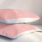 Monstera No2 Pink Pillow Sham Gallery Image 3