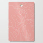 Monstera No2 Pink Cutting Board Gallery Image 1