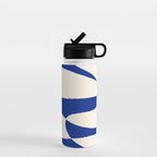 Mid-Century Modern Abstract Composition in Royal Blue & White Water Bottle Gallery Image 1