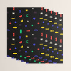 Abstract colorful organic shape art pattern Wrapping Paper Gallery Image 3