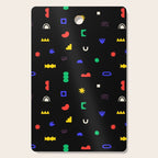 Abstract colorful organic shape art pattern Cutting Board Gallery Image 1