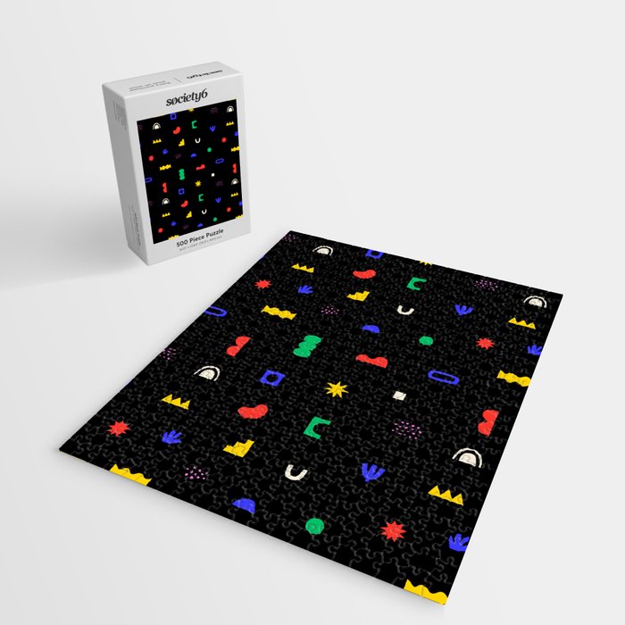Abstract colorful organic shape art pattern Jigsaw Puzzle Gallery Image 2