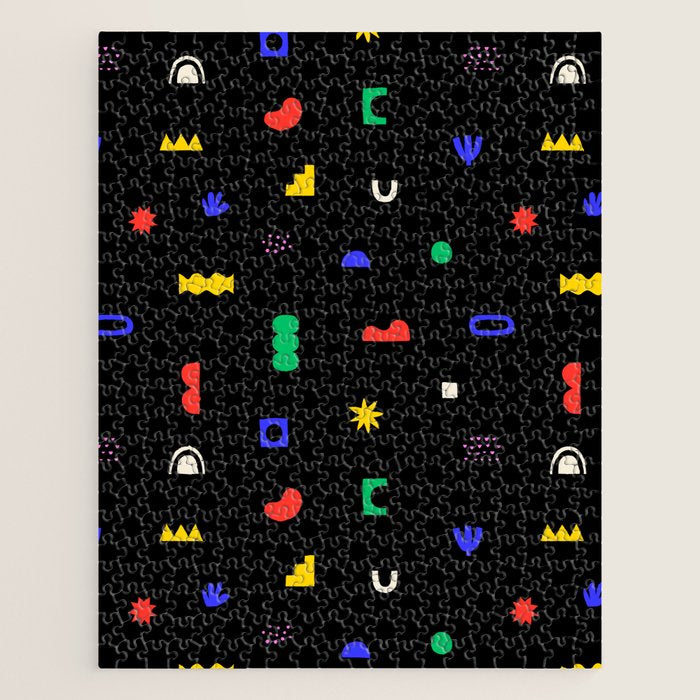 Abstract colorful organic shape art pattern Jigsaw Puzzle Gallery Image 1