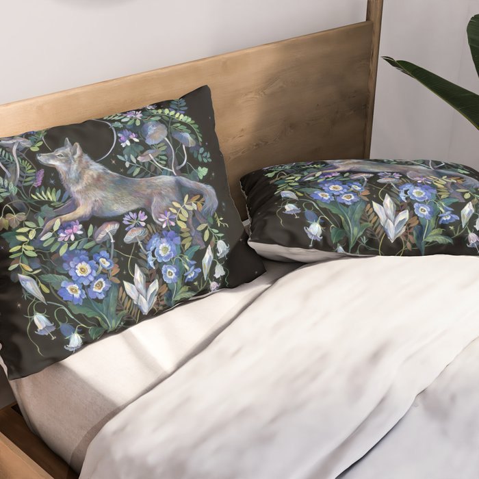 Moon Wolf Pillow Sham Gallery Image 2