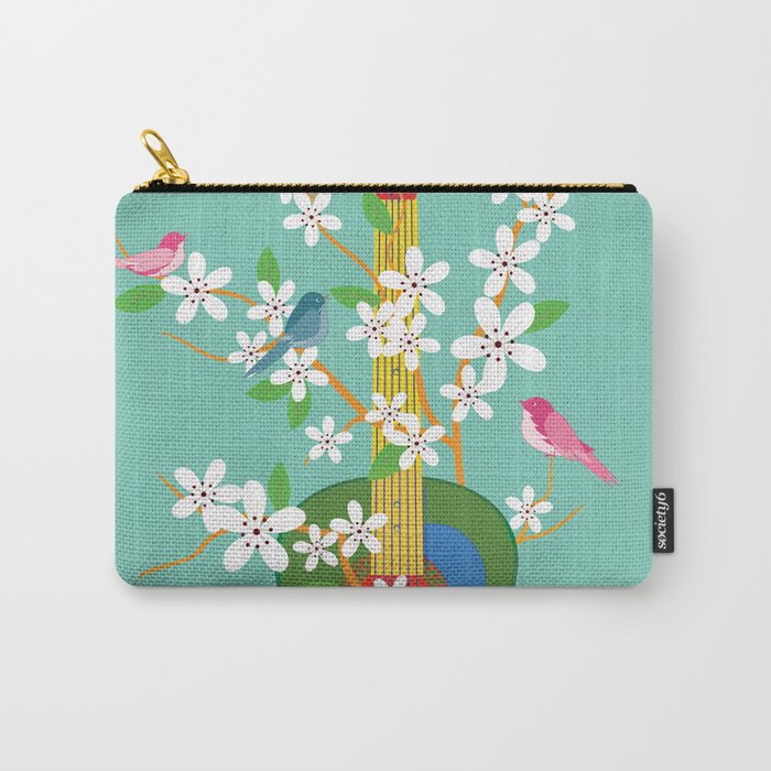 Melody in Bloom 2 Carry All Pouch Gallery Image 1