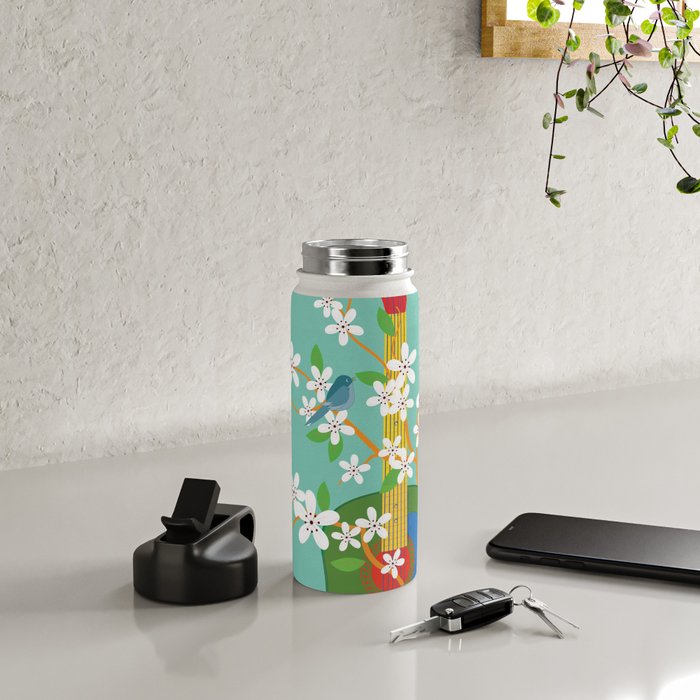Melody in Bloom 2 Water Bottle Gallery Image 4