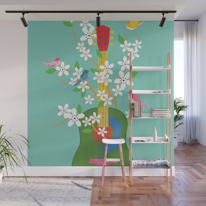 Melody in Bloom 2 Wall Mural Gallery Image 1