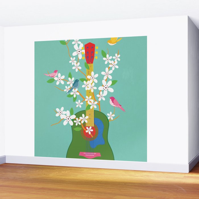 Melody in Bloom 2 Wall Mural Gallery Image 2