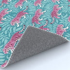 Tigers - Purple and aqua blue  Rug Gallery Image 4