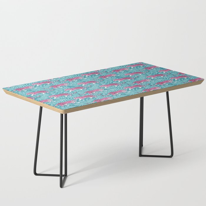Tigers - Purple and aqua blue  Coffee Table Gallery Image 1