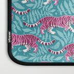 Tigers - Purple and aqua blue  Laptop Sleeve Gallery Image 3