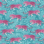 Tigers - Purple and aqua blue  Coffee Mug Gallery Image 2