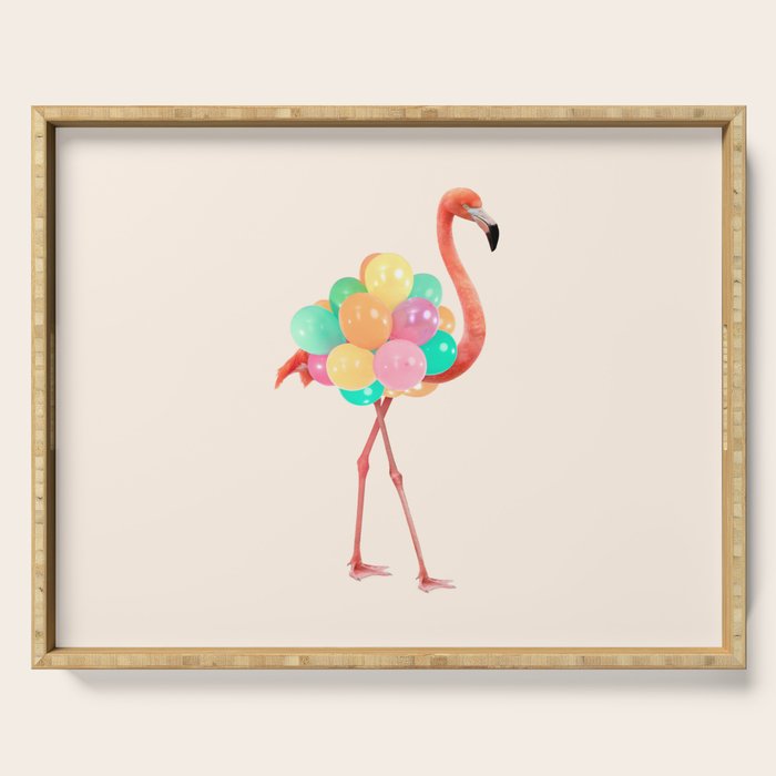 FLAMINGO PARTY Serving Tray Gallery Image 1