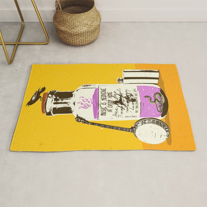 MUSIC IS MEDICINE Rug Gallery Image 1