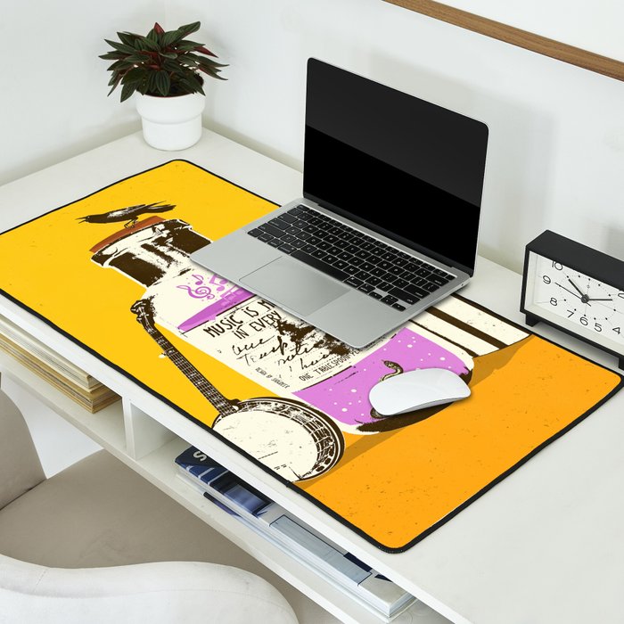 MUSIC IS MEDICINE Desk Mat Gallery Image 2