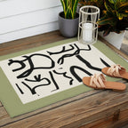 Abstract line art 191 Outdoor Rug Gallery Image 2