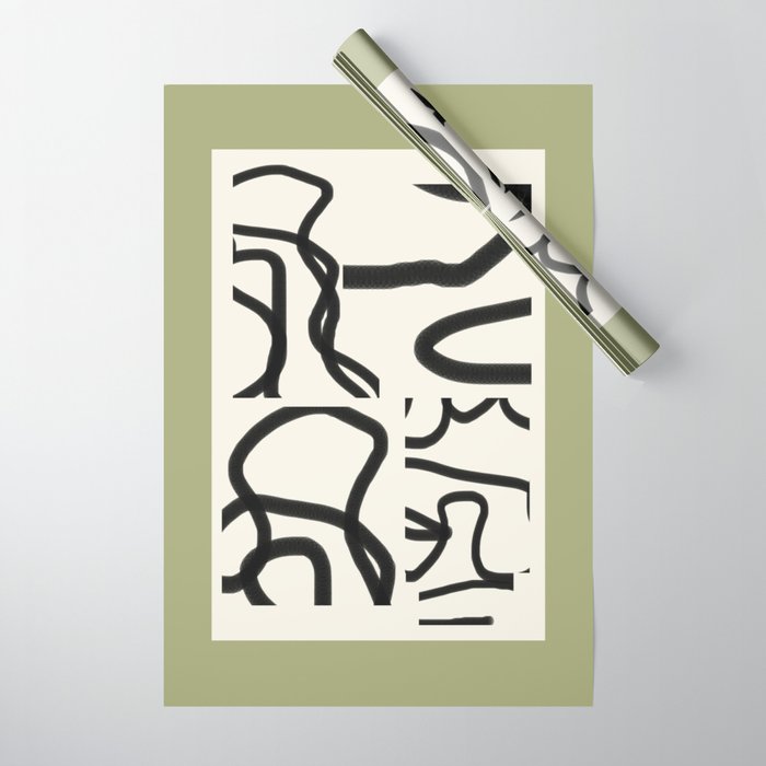 Abstract line art 191 Wrapping Paper Gallery Image 1
