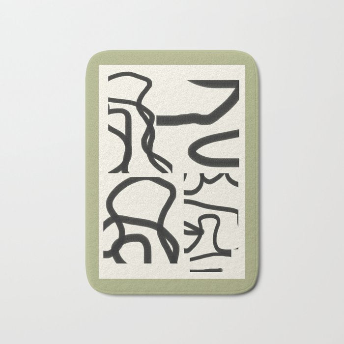 Abstract line art 191 Bath Mat Gallery Image 1