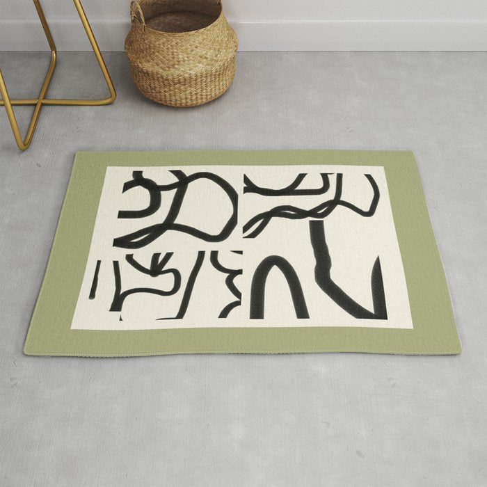 Abstract line art 191 Rug Gallery Image 1