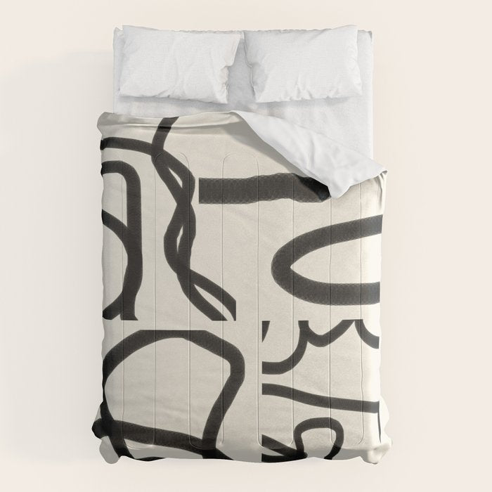Abstract line art 191 Comforter Gallery Image 1