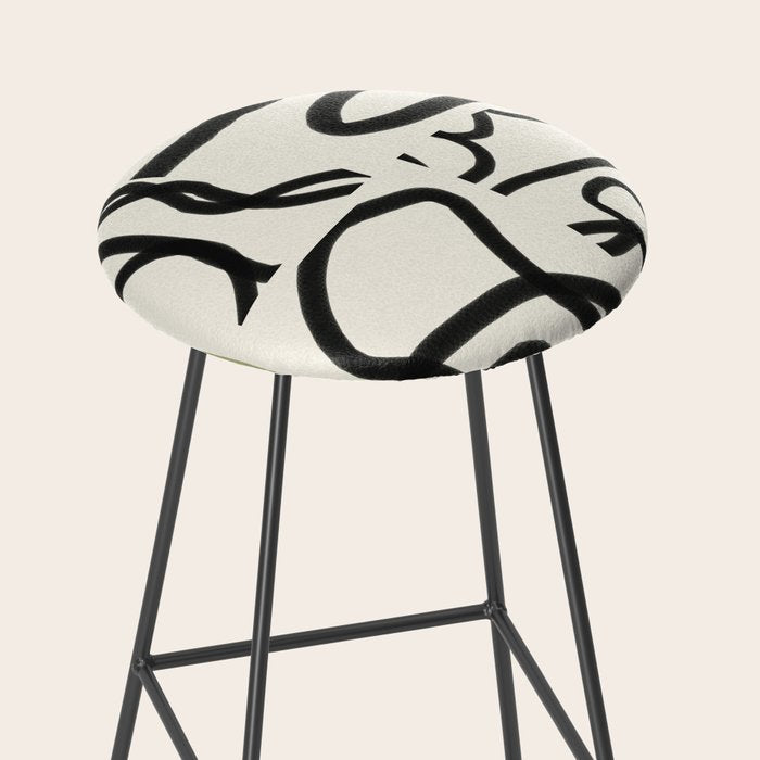 Abstract line art 191 Stool Gallery Image 2