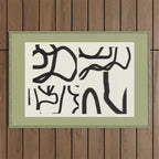 Abstract line art 191 Outdoor Rug Gallery Image 1