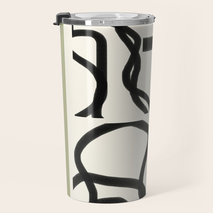 Abstract line art 191 Travel Mug Gallery Image 3