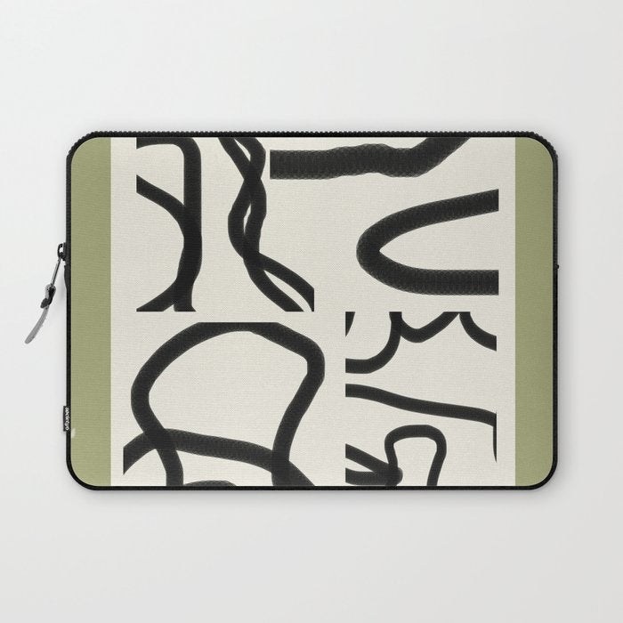Abstract line art 191 Laptop Sleeve Gallery Image 1