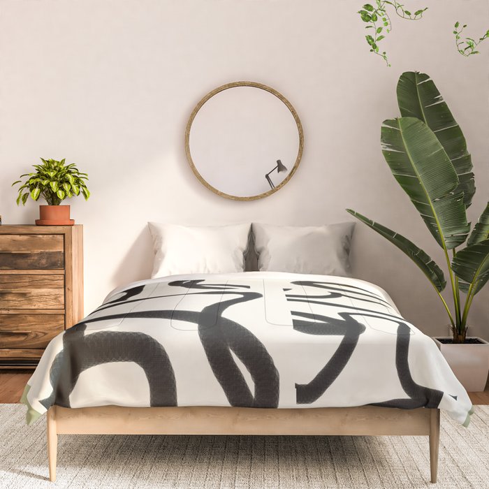 Abstract line art 191 Comforter Gallery Image 3